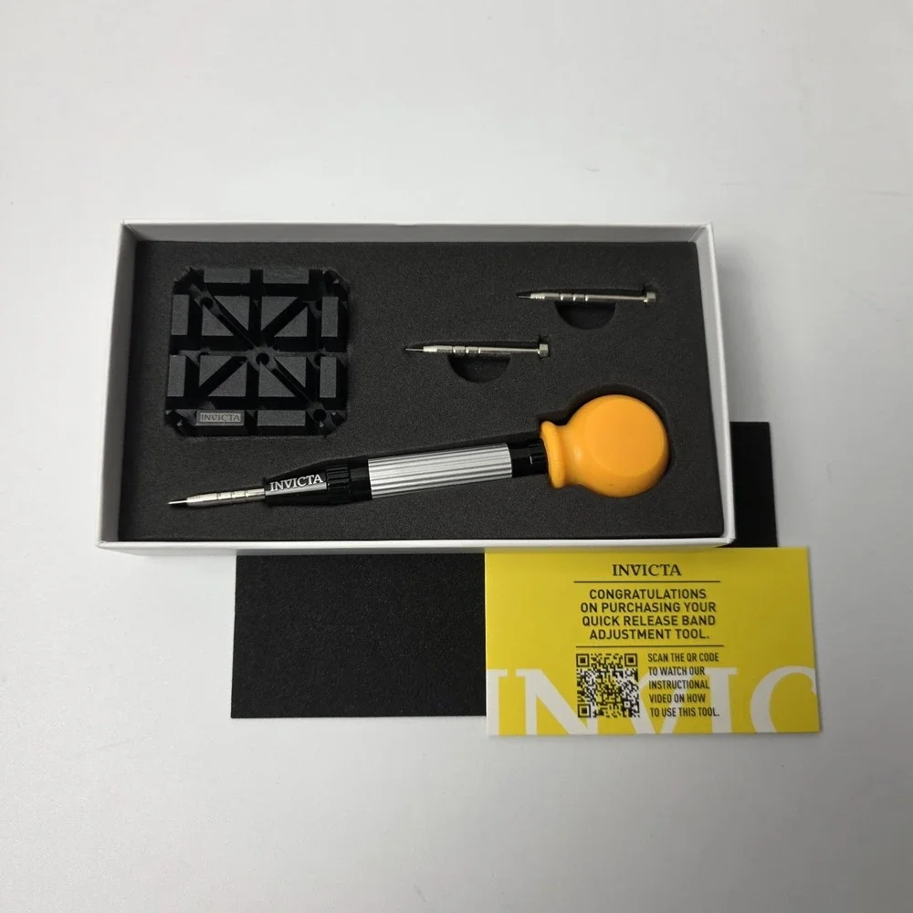 INVICTA Quick Release Band Adjust Tool 2 Pins + 1 Watch Bracelet Holder NEW 1051